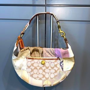Coach patchwork pattern purse